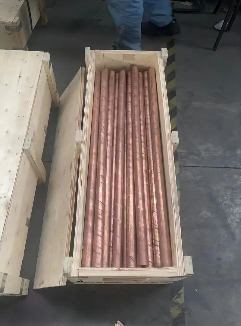 Cu-DHP EN Numéro CW024A UNS C12200 Barre de cuivre rouge 4,5" de diamètre x 1,750" de longueur 1