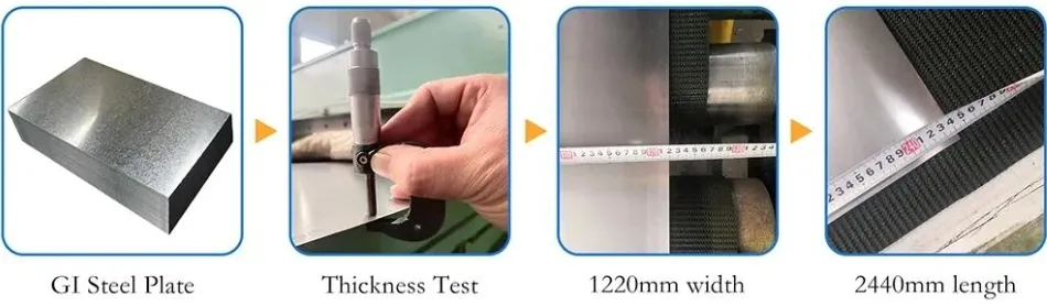 ASTM A240 316Ti tôles d'acier inoxydable laminées à froid Utilisations industrielles pour l'équipement des instruments chirurgicaux 12
