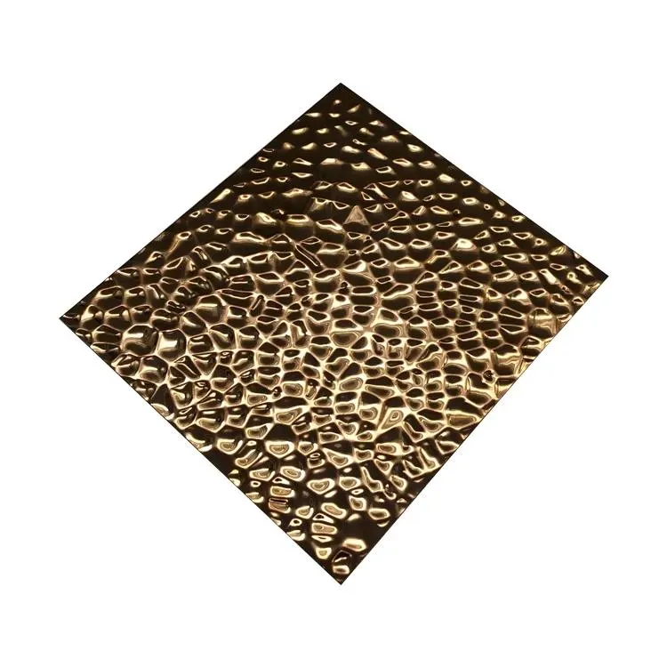 Matériau décoratif en acier inoxydable motif de nid de miel estampillé feuille métallique en acier inoxydable pour panneau décoratif en métal mural 2