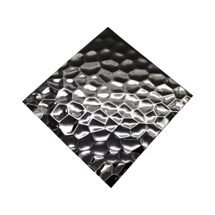 Matériau décoratif en acier inoxydable motif de nid de miel estampillé feuille métallique en acier inoxydable pour panneau décoratif en métal mural 3