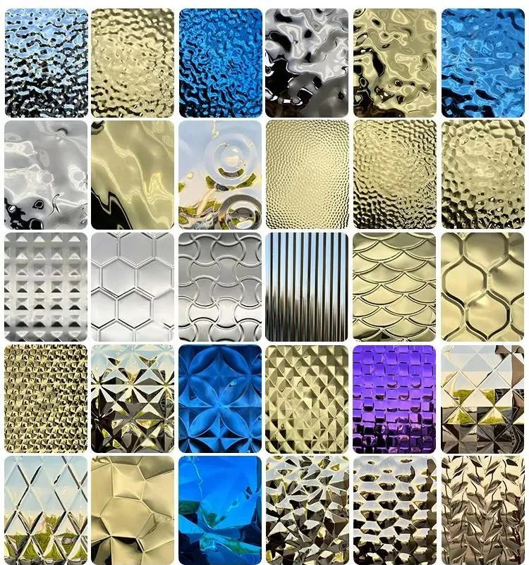 Matériau décoratif en acier inoxydable motif de nid de miel estampillé feuille métallique en acier inoxydable pour panneau décoratif en métal mural 5